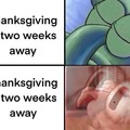 Thanksgiving is two weeks away