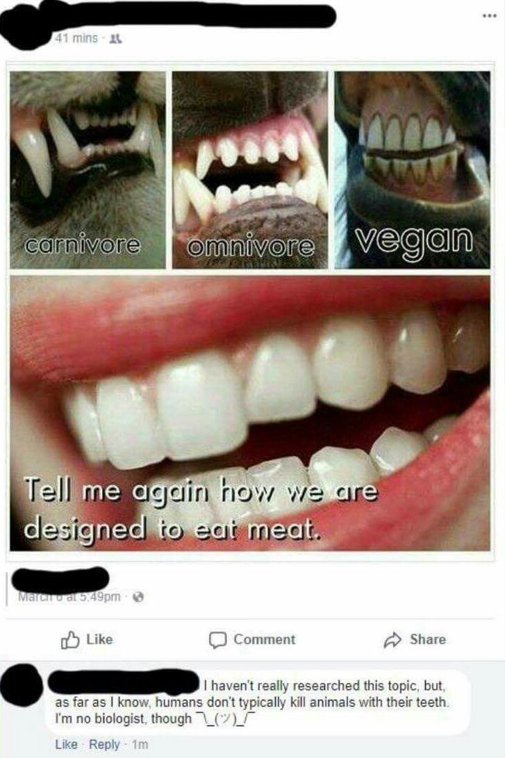 Stupid Vegan - meme