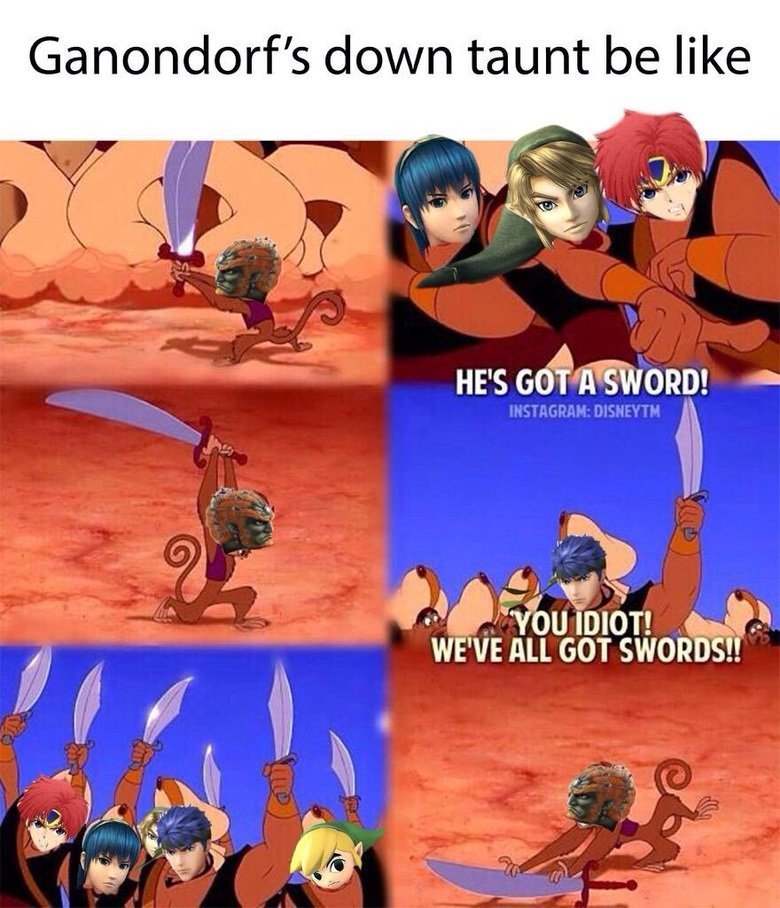 No purpose to Ganon's sword - meme