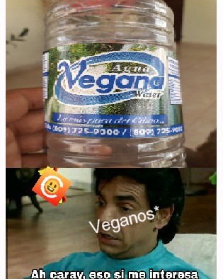 AGUA Vegana - meme