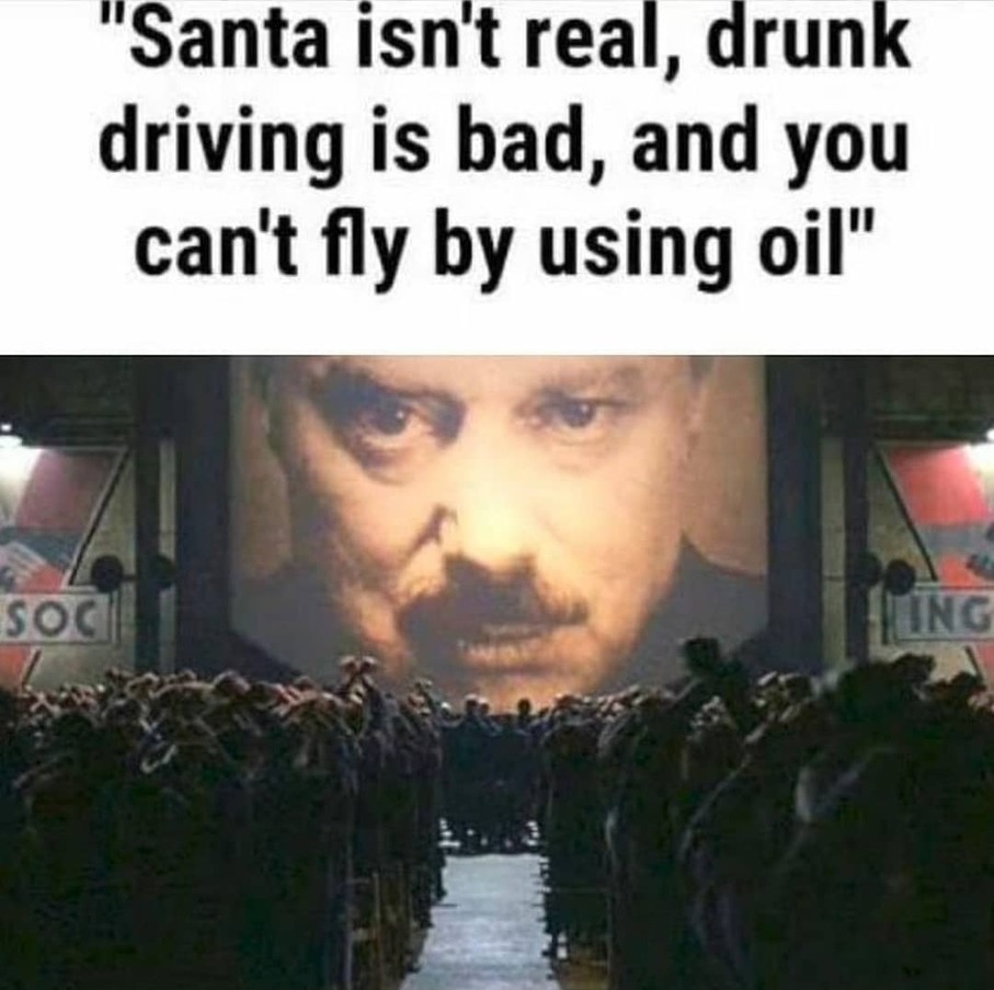 Santa deniers are the worst - meme
