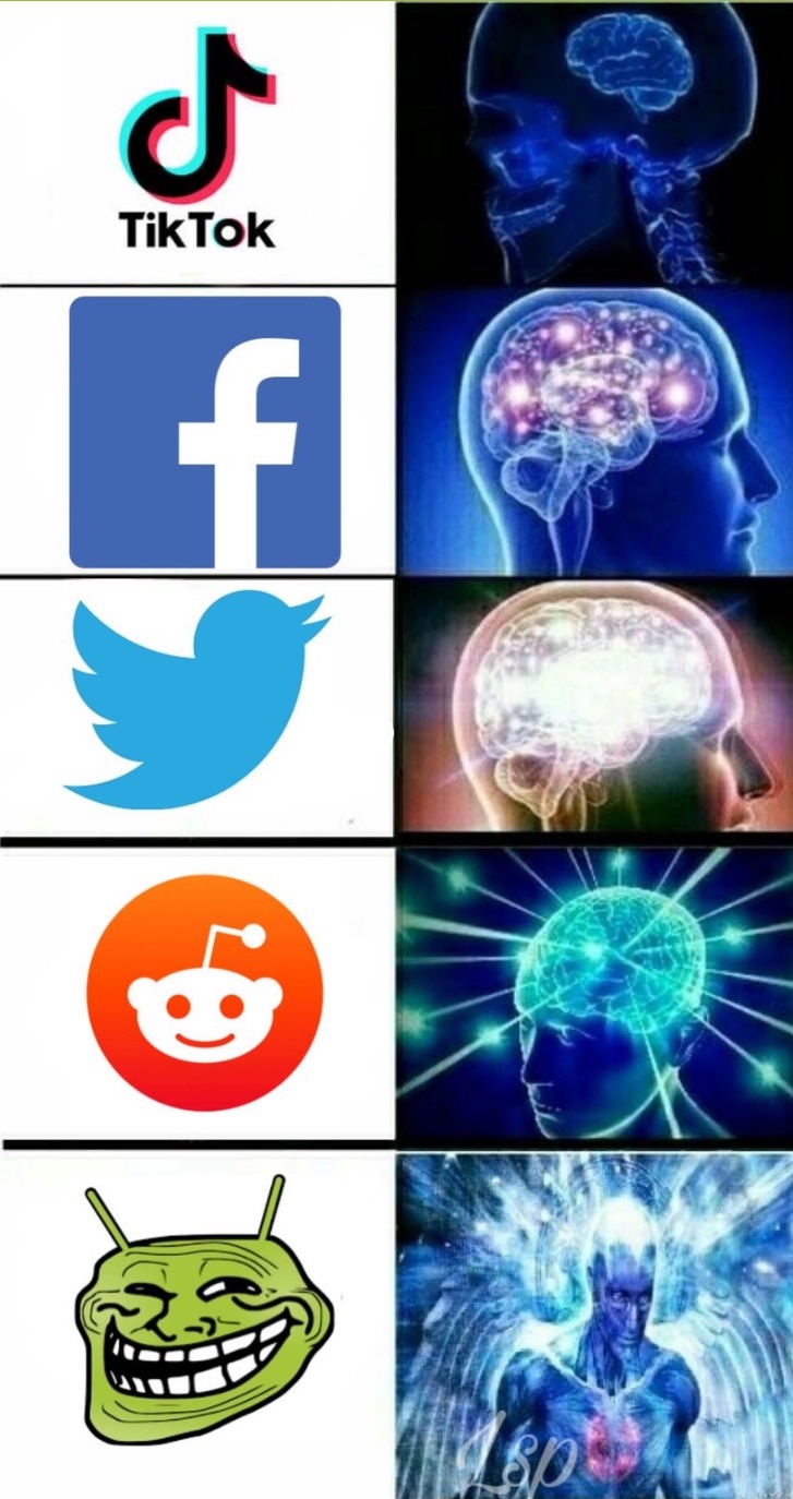 Melhor rede social - meme