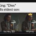 When the king dies