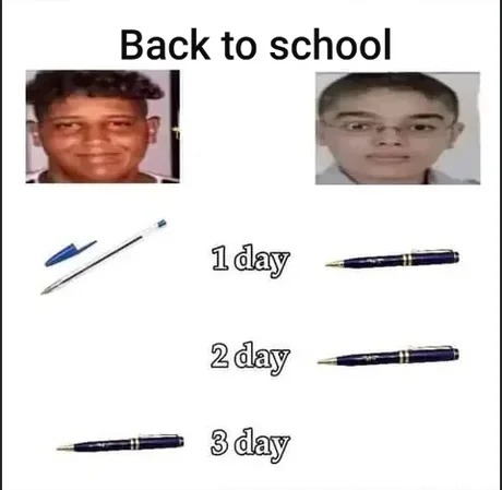 Back to school - meme