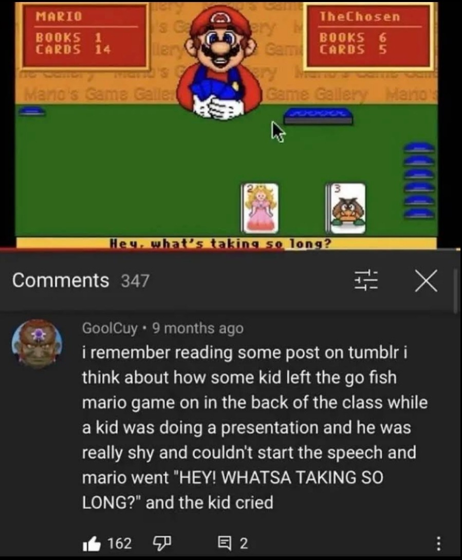 Bully Mario (real) - meme