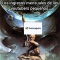 Los ingresos mensuales de los youtubers pequeños