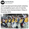 Trash collecting as a sport