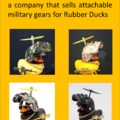 Rubber Ducks now have military gear
