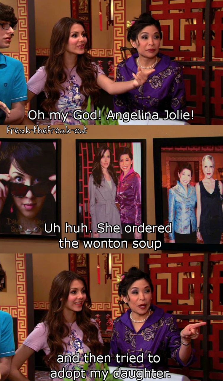Angelina Jolie likes soup - meme