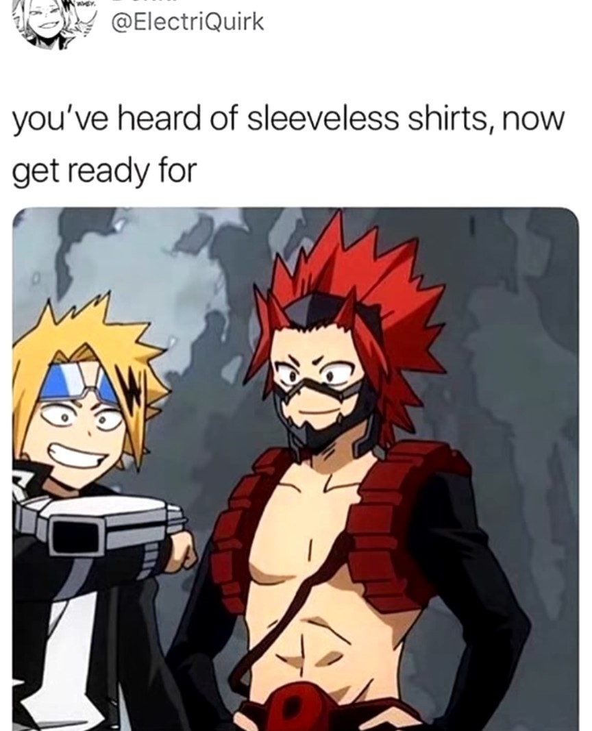 Shirtless sleeves! - meme