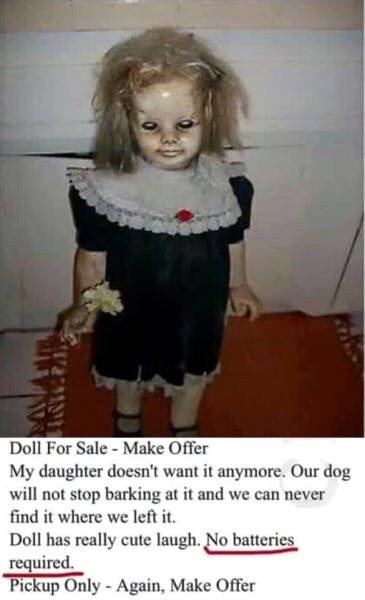 Wanna Some Possessed Doll - meme