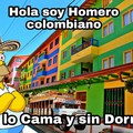 Hola soy Homero colombiano No lo cama y sin dormir