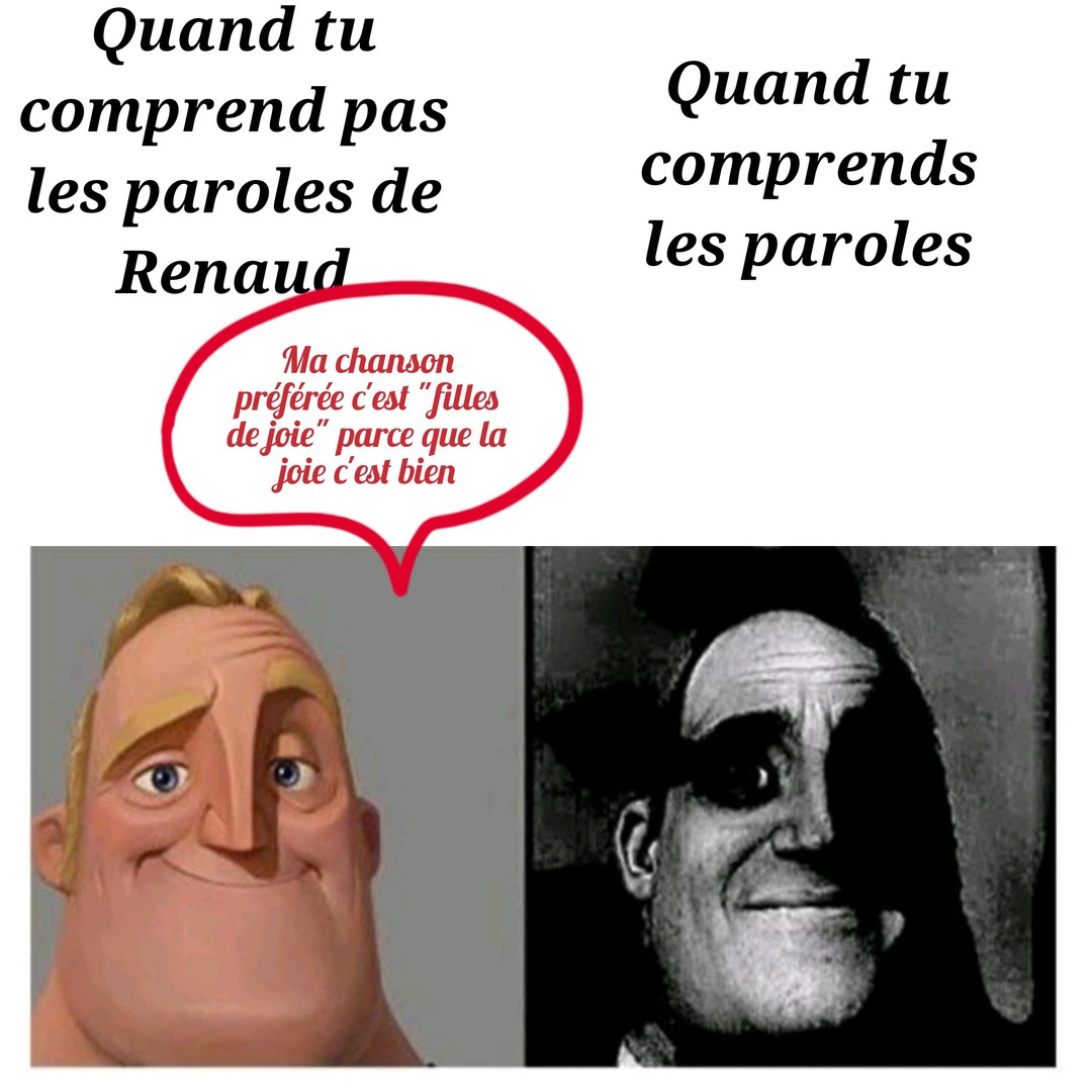 Pareil pour le père Noël noir et à peu près toutes ses chansons - meme