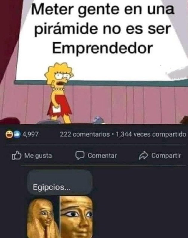Egipcios emprendedores - meme
