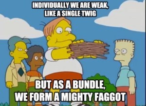 Mighty faggot! - meme