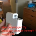 How I unplugged my MacBook charger the night I was drunk