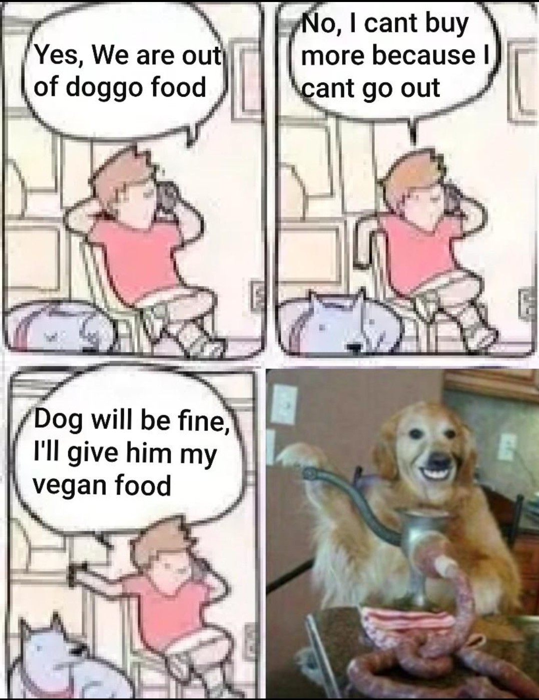The dogs face tho - meme