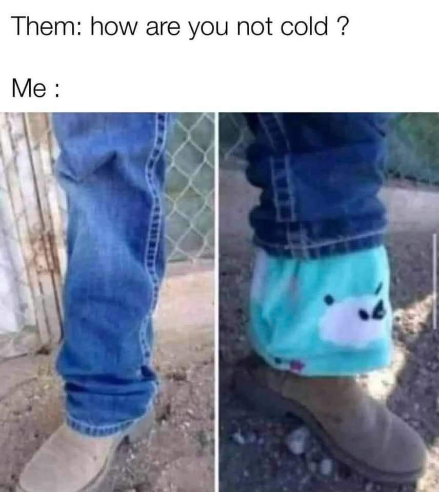 I'm always cold and I hate it - meme