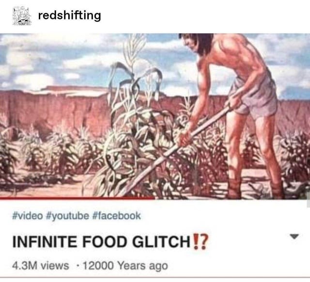 Infinite food glitch? - meme