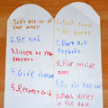 The 10 commandments, 1st grade edition