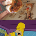 Yo marcandome un Homer Simpson