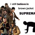 Brown jacket gang