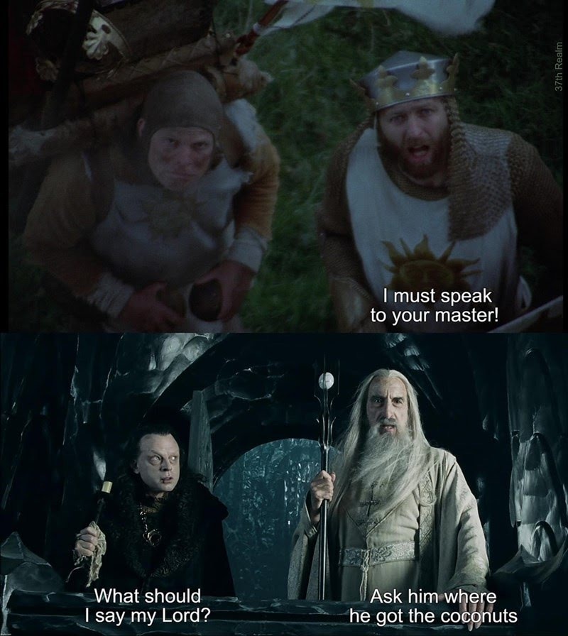 Lotr crossover Monty python #2 - meme