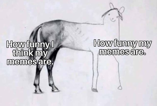 How funny I think my memes are vs reality