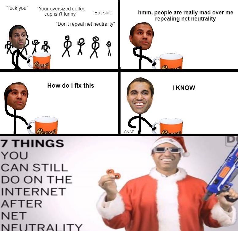 Today is the day we lose Net Neutrality - meme