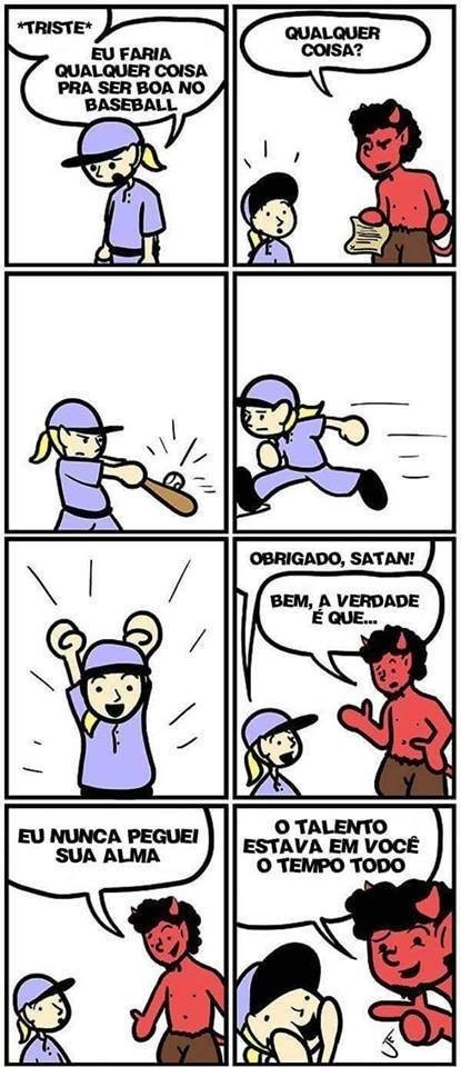 Satan é uma farsa - meme
