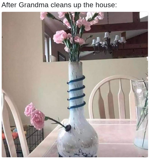 I used your vase jimmy. Ok grandma... - meme