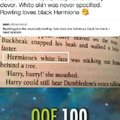 Hermione is clearly white