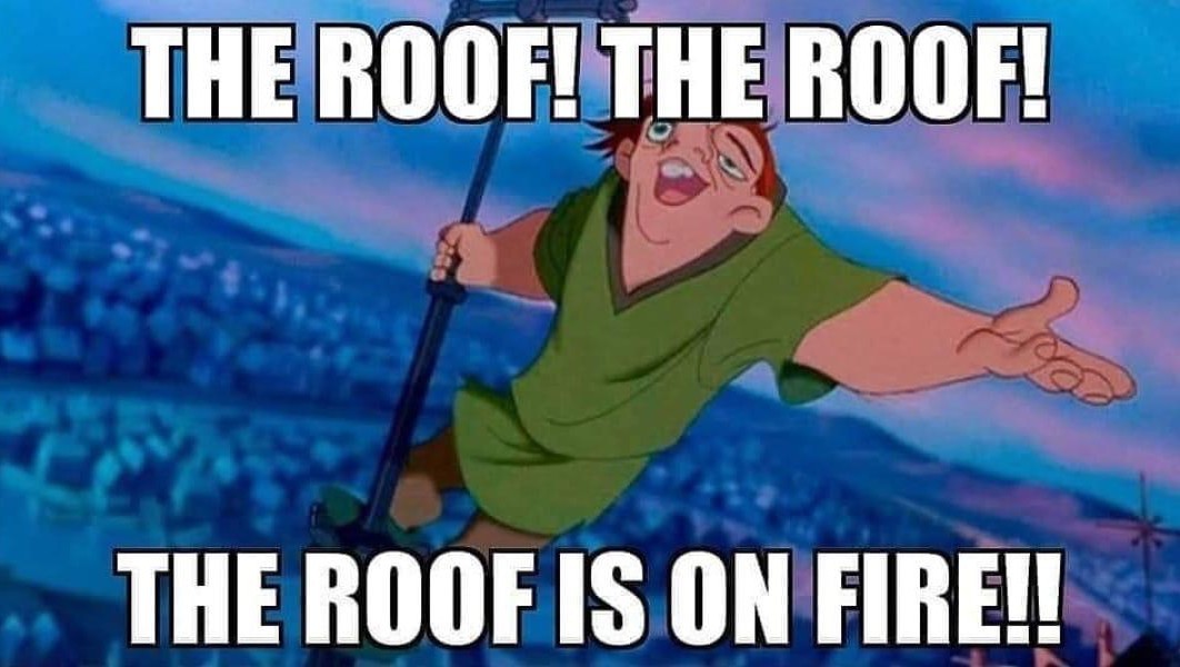 The roof... - meme
