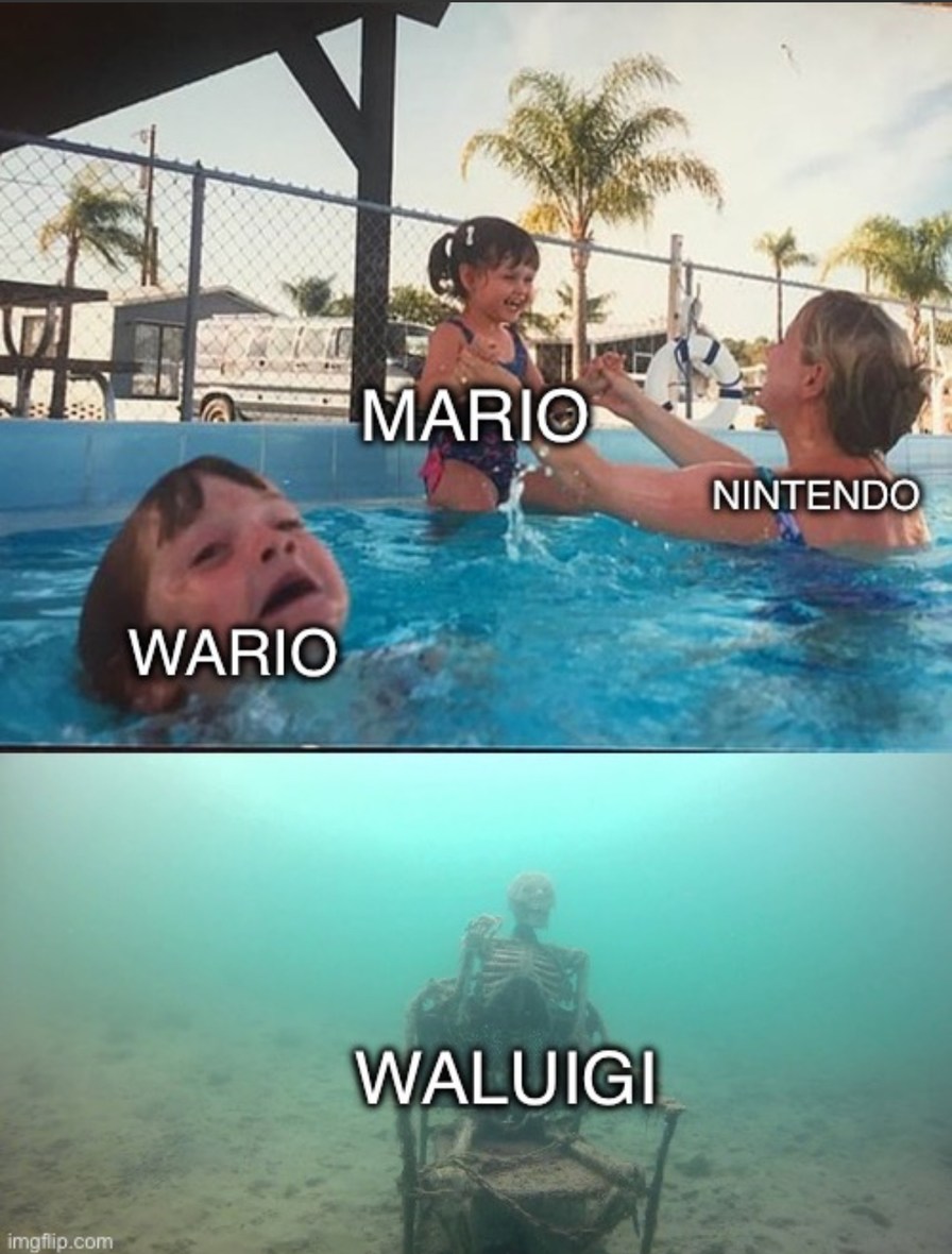 Pauvre Waluigi… - meme