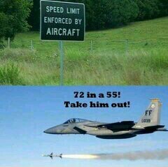 Obey the speed the speed limit or else.... - meme