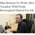 Returning to work after vacation