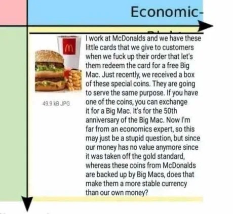 McDonalds currency - meme