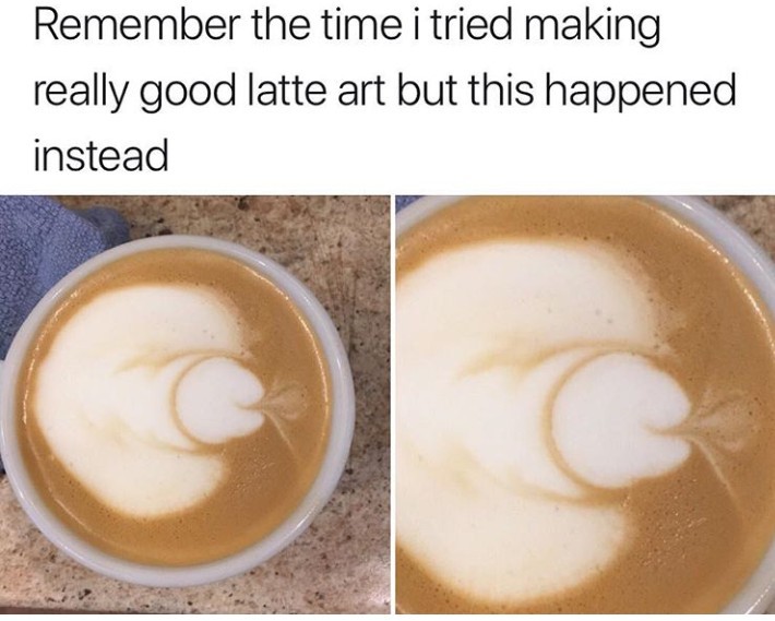 When you try to make coffe - meme