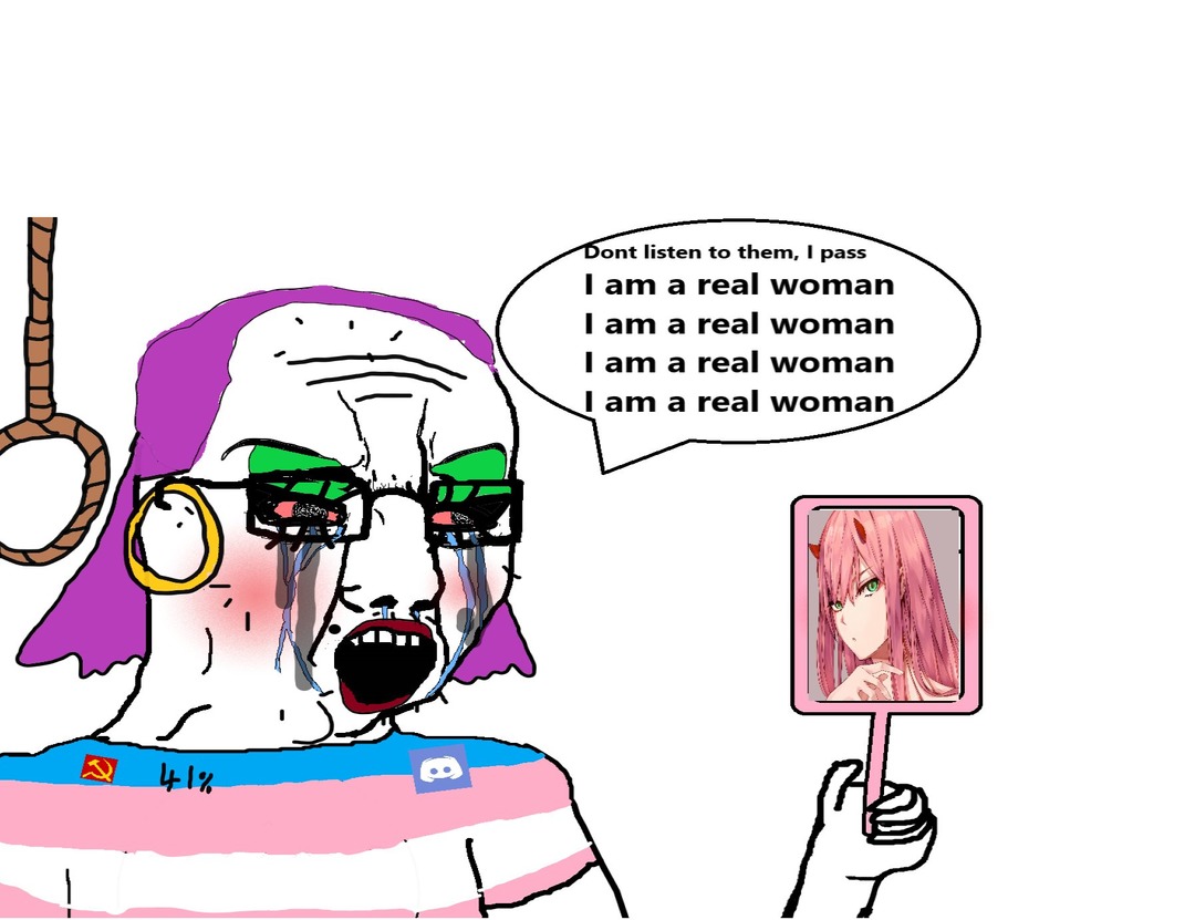 you'll never be a real woman - meme