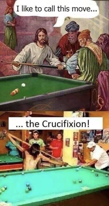 Jesus always has the best tricks - meme
