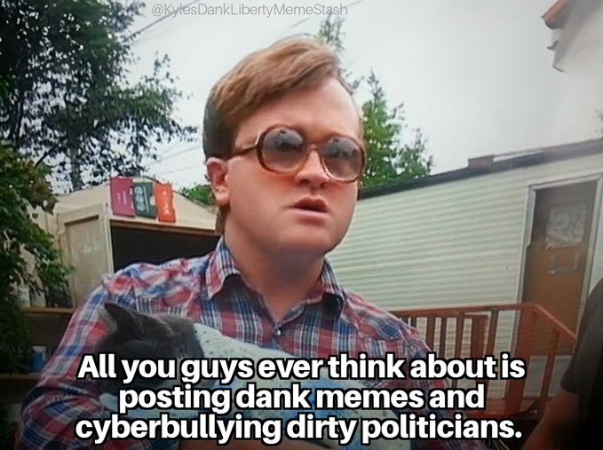 let's all go on pam bondi's social media accounts - meme