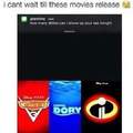 I can't wait for these movies too