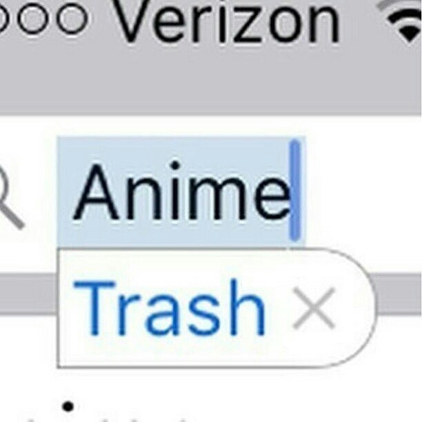 Anime is trash - meme