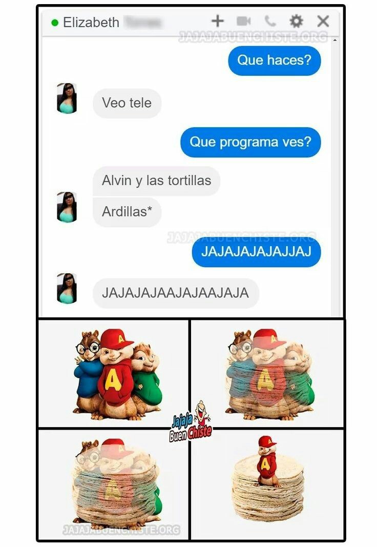 Alvin y las tortillas - meme