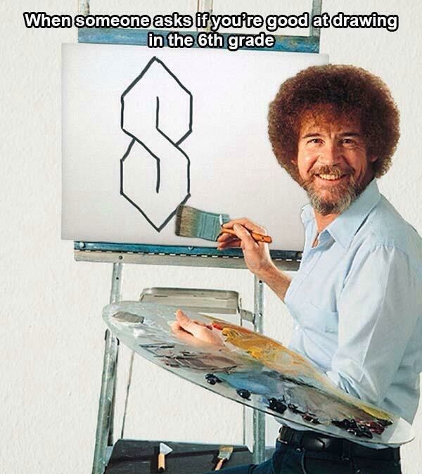 Bob Ross was Awesome - meme
