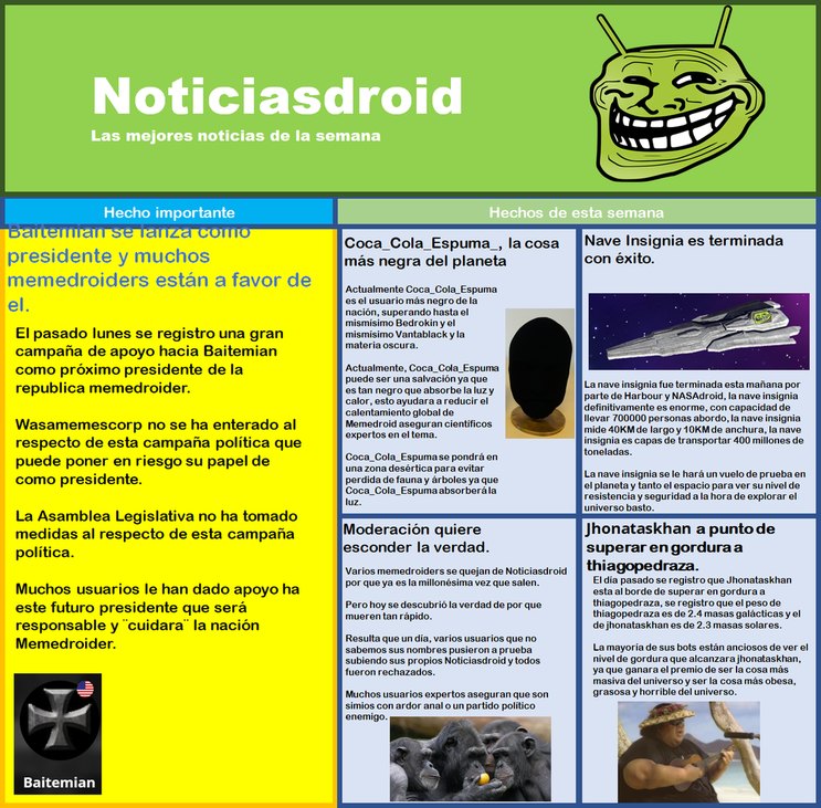 Noticiasdroid 7 :happy: Pd: combine ambos estilos de nuestro Noticiasdroid :happy2: Que opinan :happy:? - meme