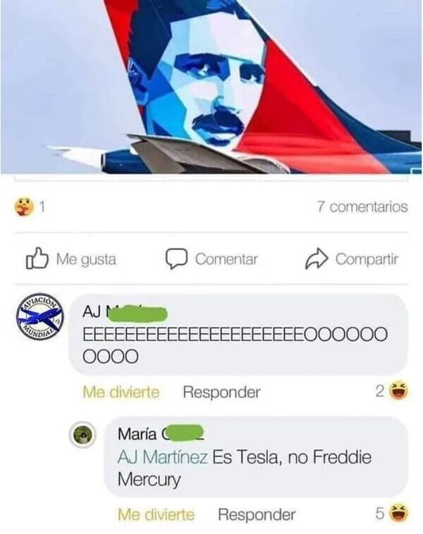 Tesla o Freddie Mercury - meme