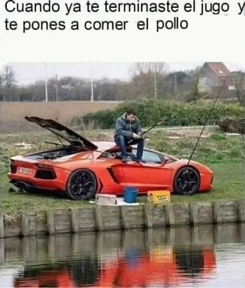 No se acaben la bebida antes de comer, yo también me pondría triste si después me da sed - meme