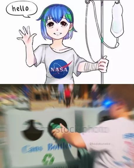 EARTH-CHAN IS CAPTAIN PLANET'S DAUGHTER - meme