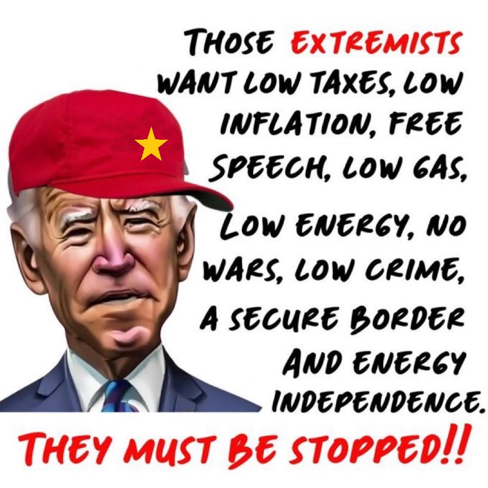 Only Biden doesn't want these things - meme